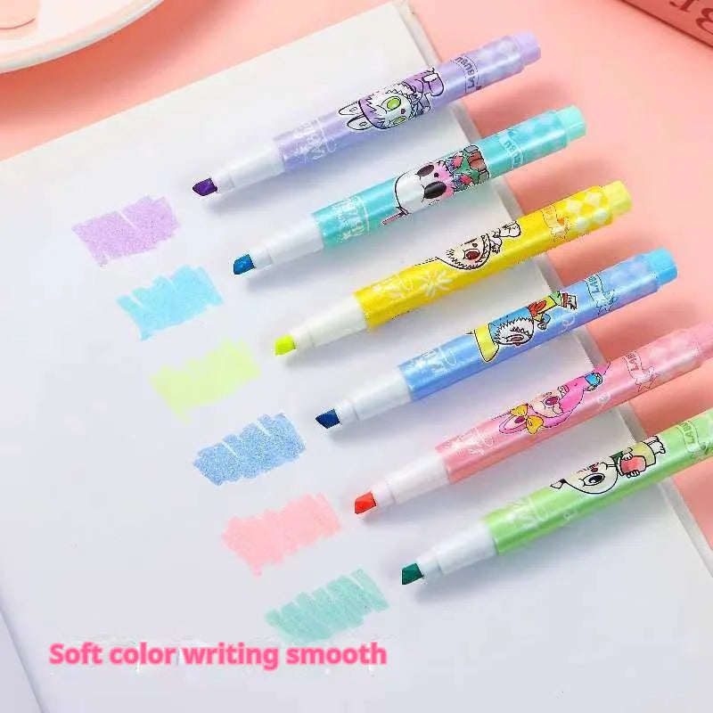 قلم تمييز فائق النعومة – ألوان فلوريسنت ممزوجة لتحديد الملاحظات والدراسة