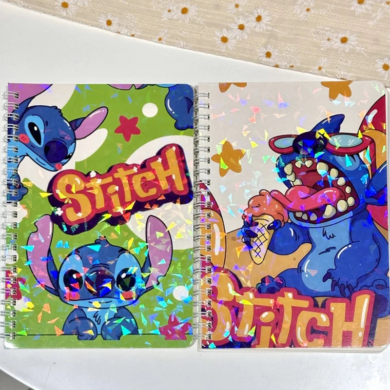 مجموعة 4 دفاتر حلزونية مقاس A5 من ديزني بتصميم ستتش (Stitch)