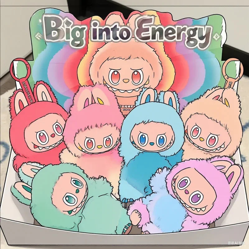 مجسم مكتبي لطيف من MINISO – تصميم وجه وحش مكرون بمينا على شكل قلب V3، مصنوع من PVC، للزينة المكتبية، هدية عيد ميلاد.