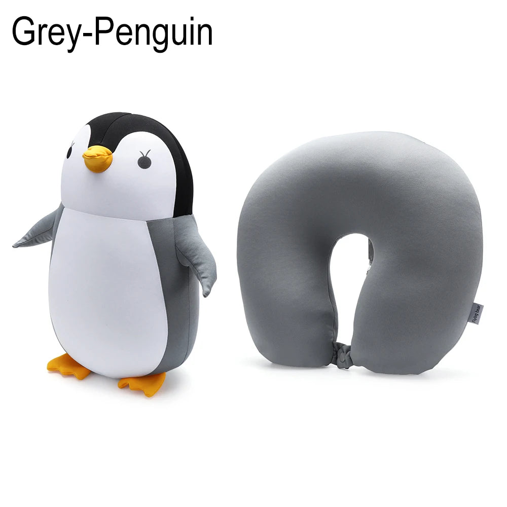 مخدة سفر كرتونية متعددة الاستخدام – تصميم بطريق أو حوت