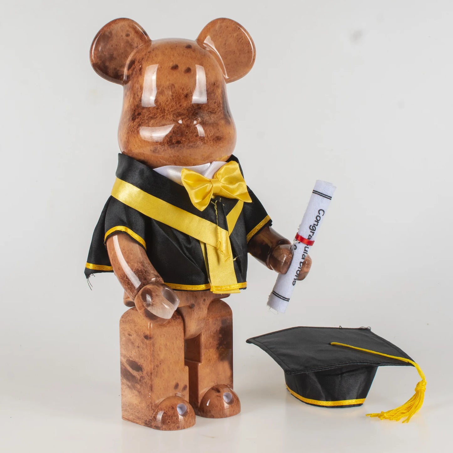 تمثال Bearbrick 400% بلباس التخرج – دمية ديكورية رائعة لهدية التخرج