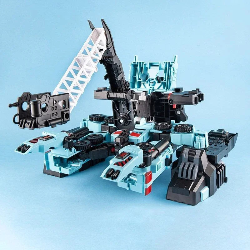 لعبة روبوت متحول 5 في 1 – Demon Knight Defensor DK05 | مجموعة كاملة (DK01 - DK04) | إصدار ضخم قابل للتحول