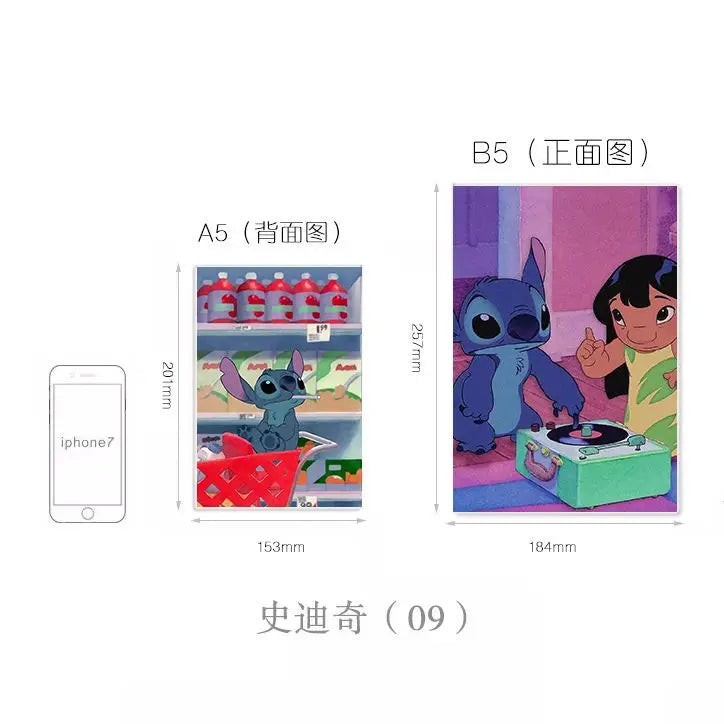 دفتر ستتش (Stitch) بأسلوب كاوايي (لطيف)