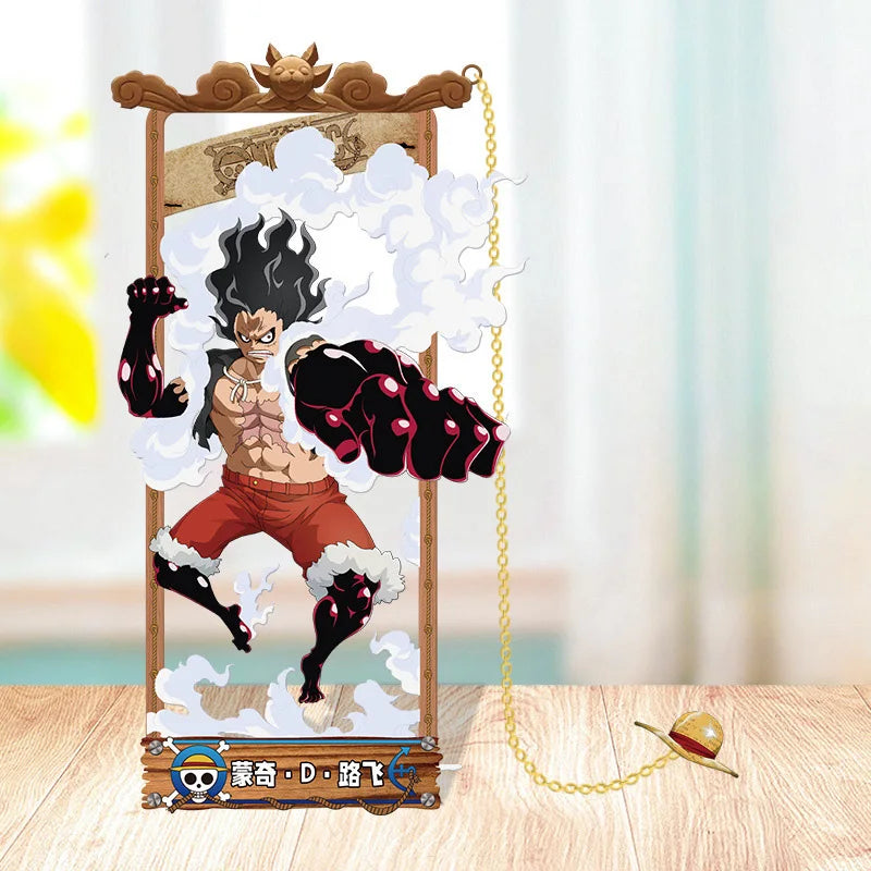 فواصل كتب معدنية بتصميم شخصيات ون بيس – لوفي، زورو، إيس