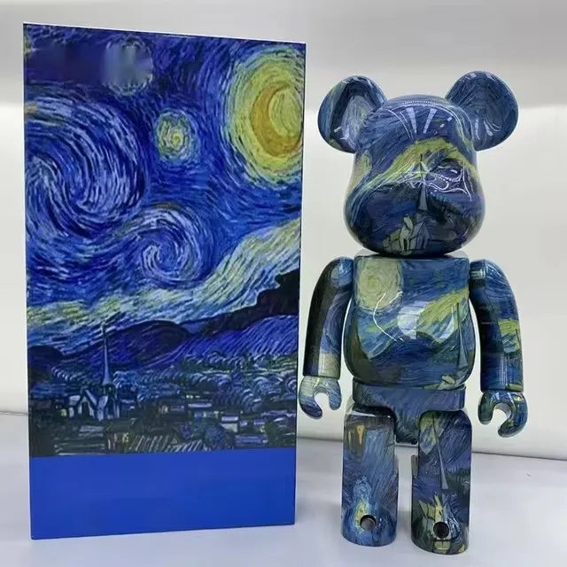 تمثال Bearbrick 400% (28 سم) – إصدار أبيض فارغ للتخصيص أو العرض