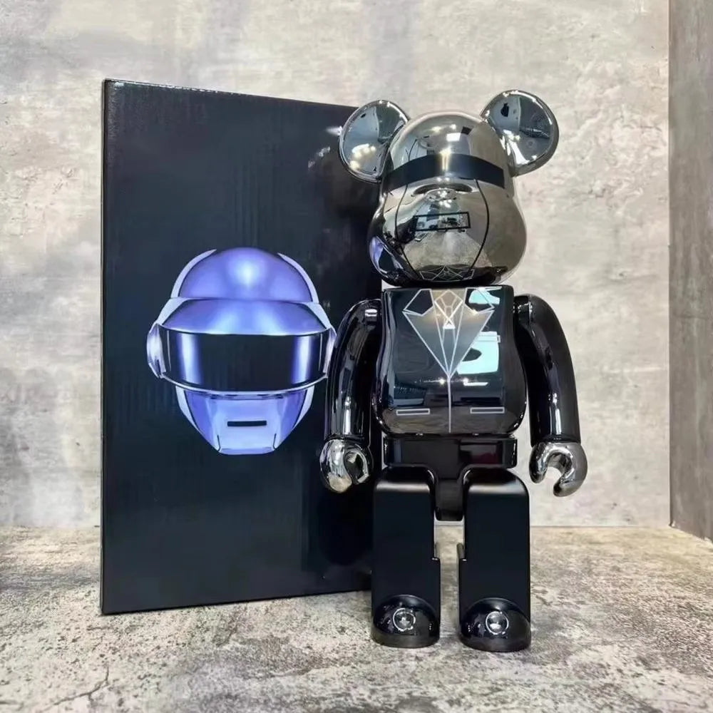 تمثال Bearbrick 400% (28 سم) – إصدار أبيض فارغ للتخصيص أو العرض