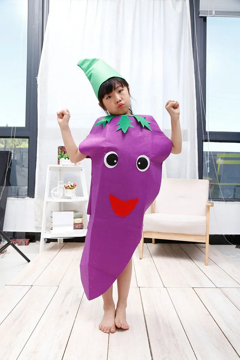 زي تنكري مضحك بشكل موزة – للكبار والأطفال، أولاد وبنات | زي فواكه وخضروات للعائلة