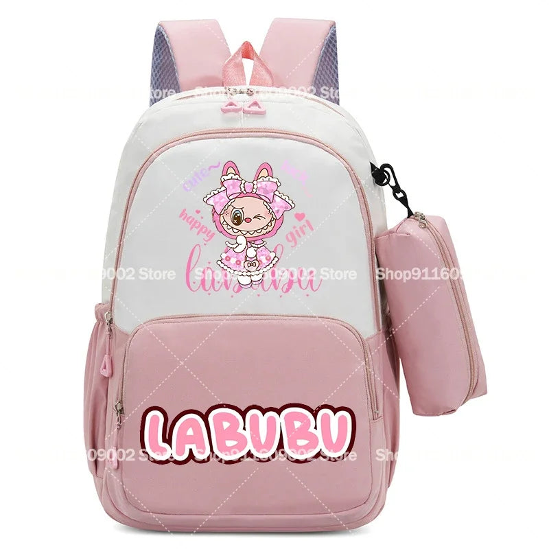 حقيبة ظهر بسعة كبيرة مع حقيبة أقلام