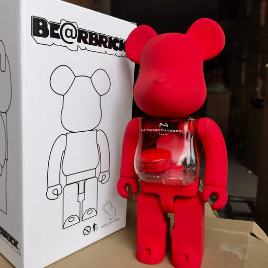 تمثال Bearbrick 400% – إصدار Red Velvet Macaron بارتفاع 28 سم