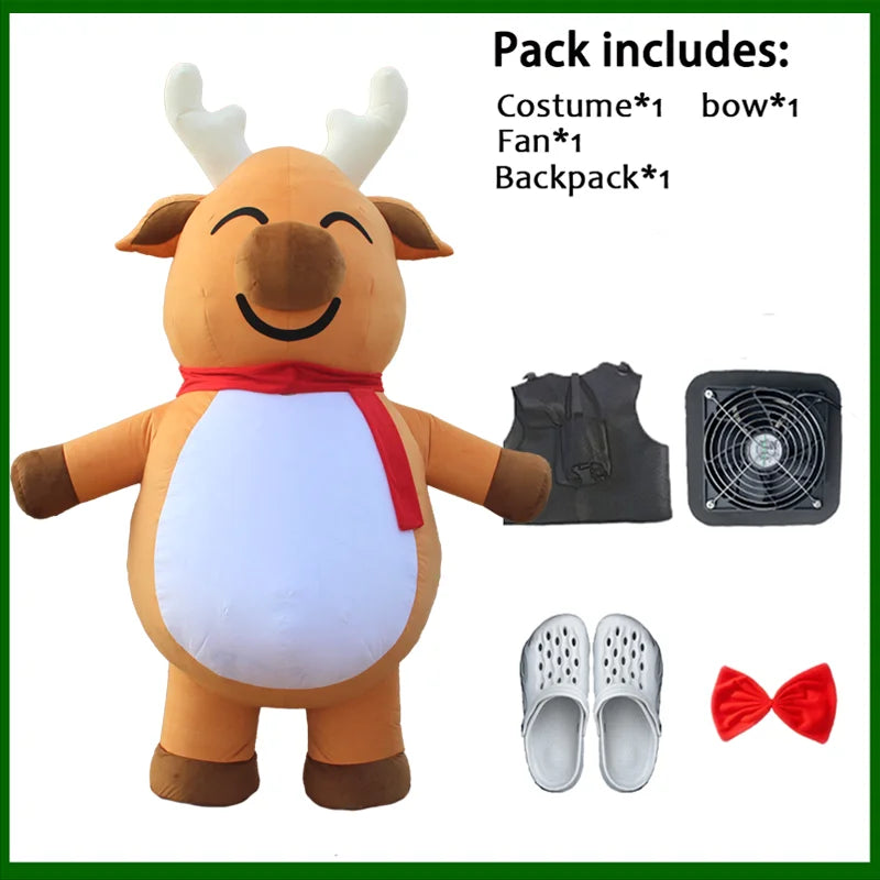 زي تميمة قابل للنفخ – دب قطبي أو باندا