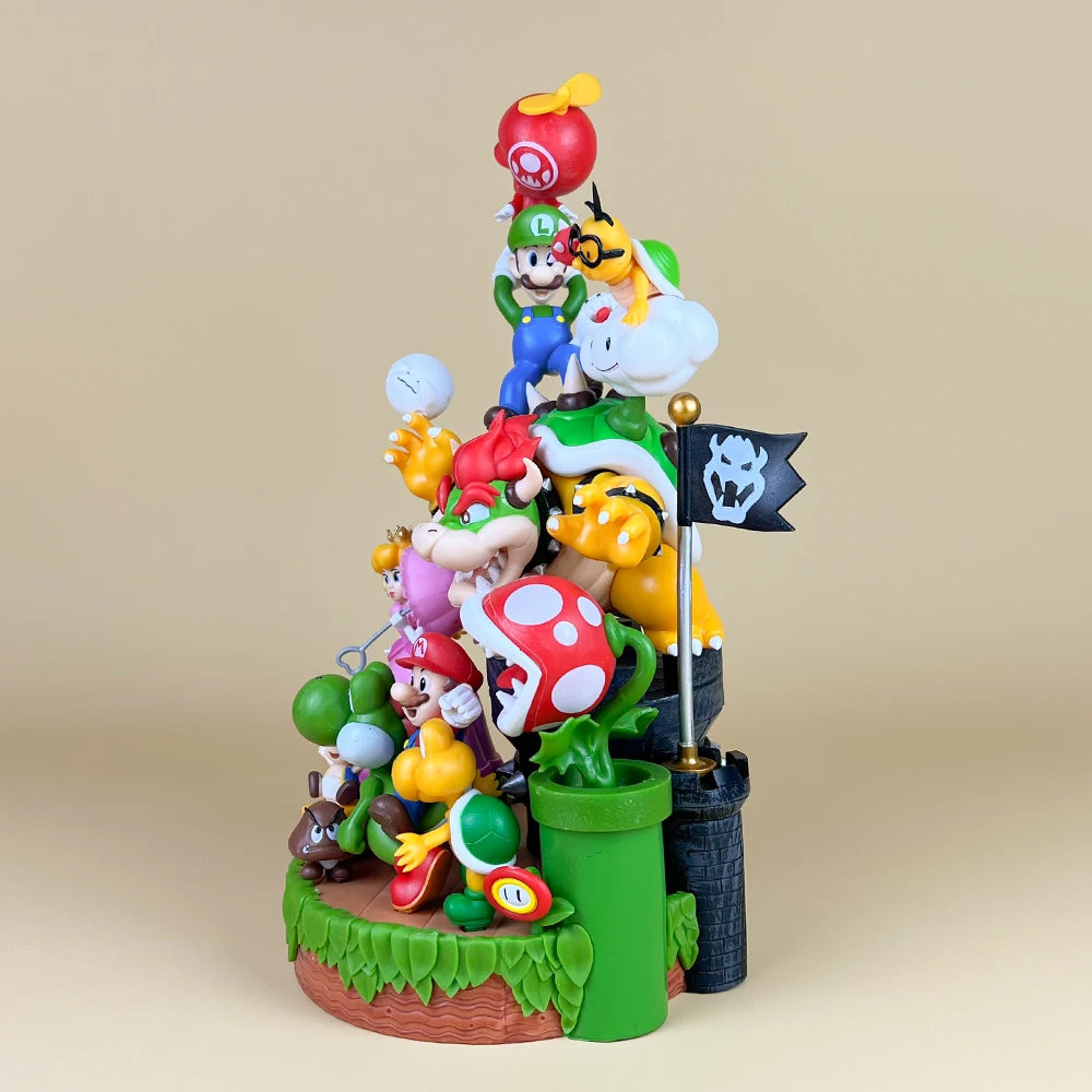 مجسمات شخصيات Super Mario – طقم مشهد متكامل من الشخصيات