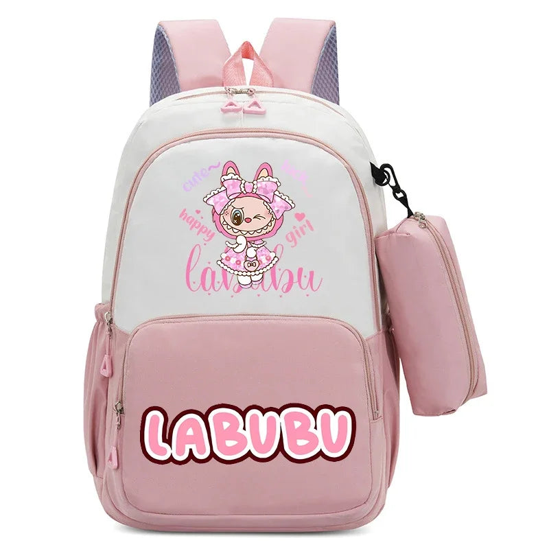 حقيبة ظهر بسعة كبيرة مع حقيبة أقلام