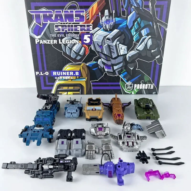 مجسم متحول 5 في 1 – Bruticus من PocketToys | إصدار PT-05 | ارتفاع 27 سم