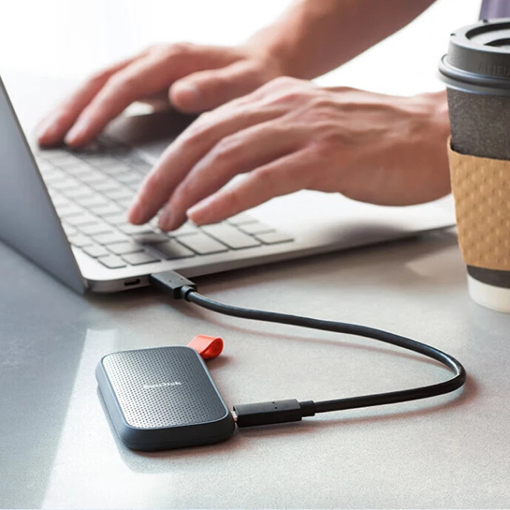 SanDisk E30 SSD خارجي محمول – سعة 1TB / 2TB، USB-C بسرعة عالية