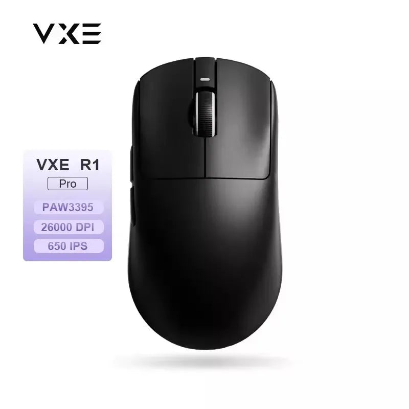 ماوس VGN VXE Dragonfly R1 ProMax – لاسلكي، خفيف، قابل للشحن، بلوتوث، حساس PAW3395 للألعاب الإلكترونية