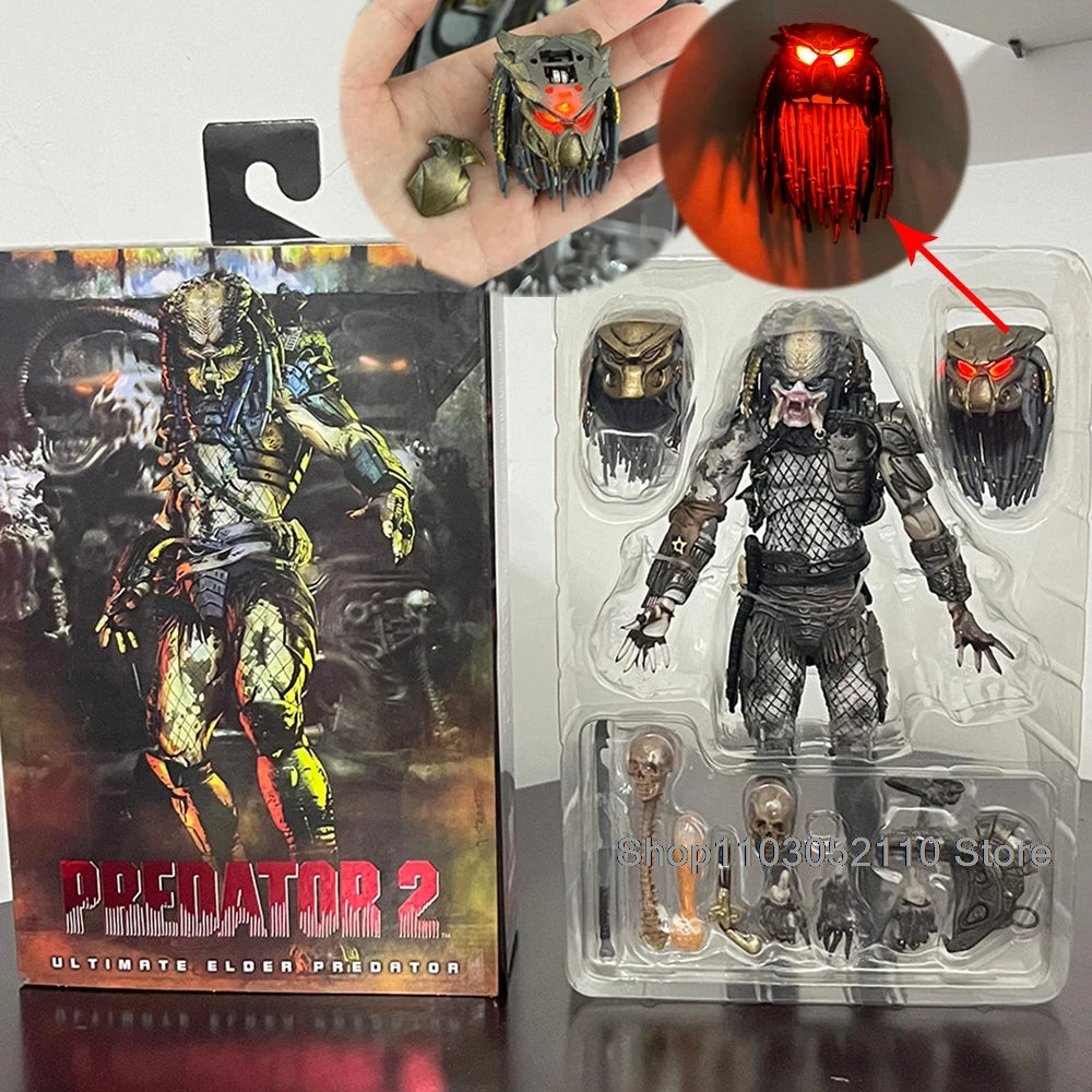 مجسم Elder Predator – إصدار Predator vs Alien من NECA | مزوّد بإضاءة LED