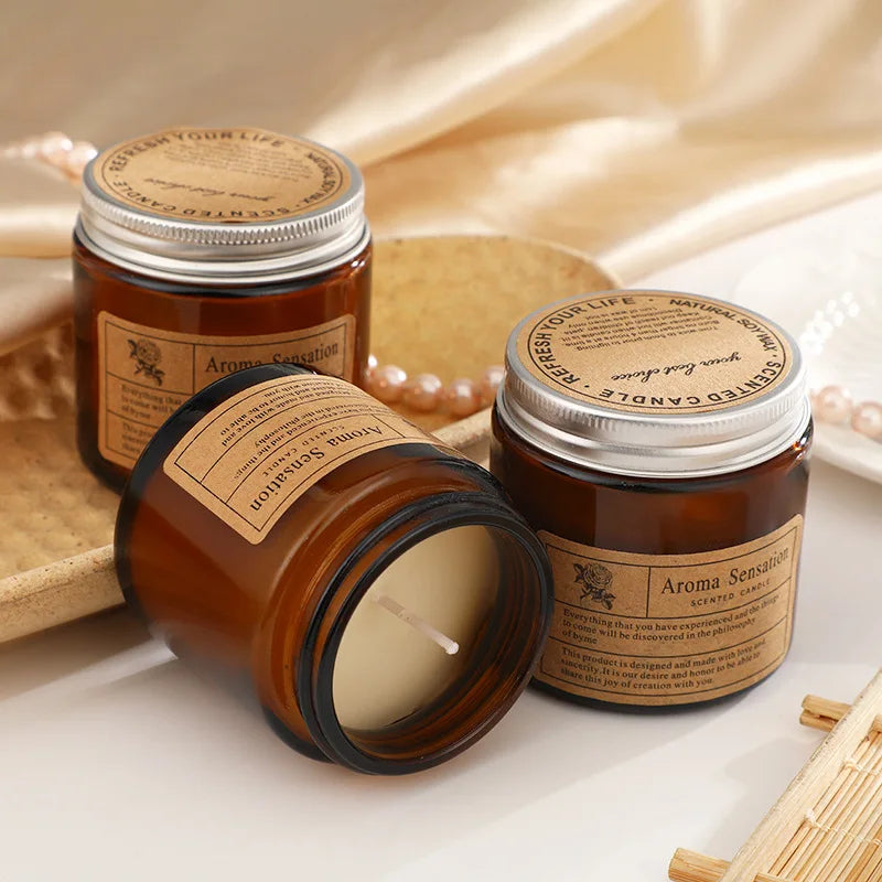 شمعة صويا برائحة نظافة فاخرة للمجلس والبيت   -      | 11