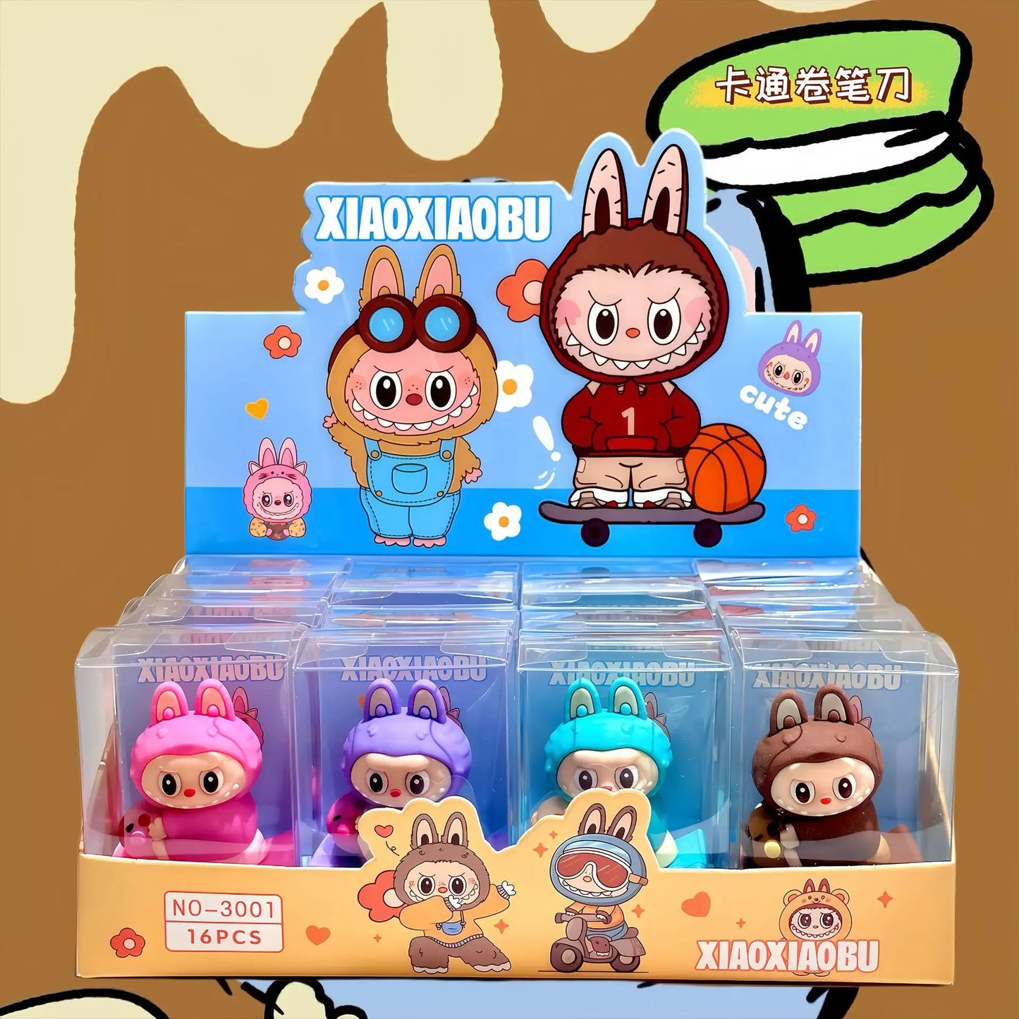 براية أقلام كرتونية بتصميم لابوبو