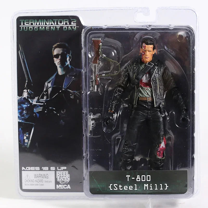 مجسم T-800 من فيلم Terminator 2: Judgment Day | إصدار NECA الرسمي | ارتفاع 18 سم (7 إنش)