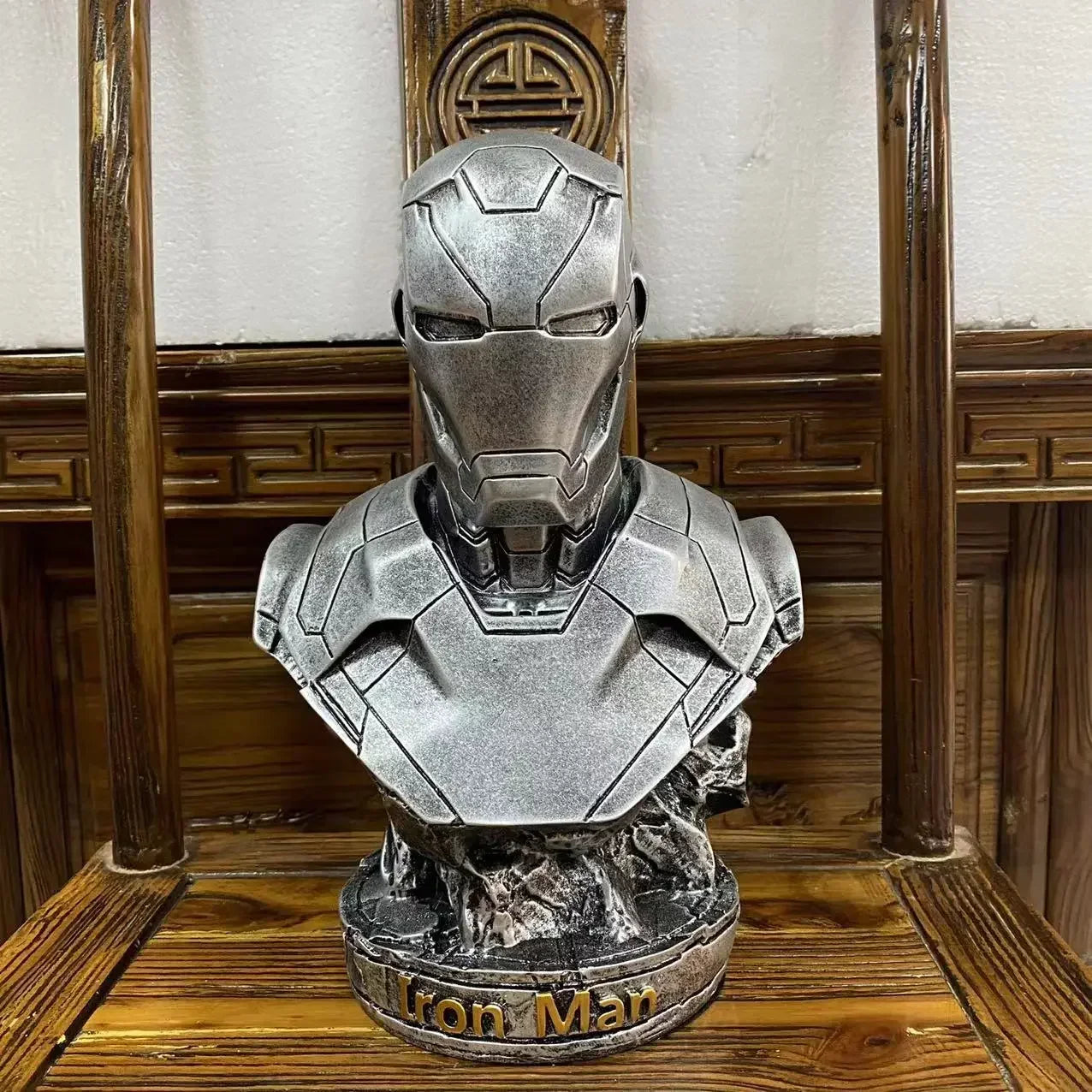 تمثال نصفي – آيرون مان و بلاك بانثر | من عالم Marvel Avengers | تصميم راتينج فاخر للديكور