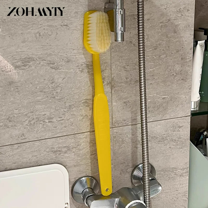 فرشاة أسنان عملاقة ملونة – للتعليم والاستحمام وتدليك الجسم | تصميم طويل وناعم – نظافة واسترخاء ومتعة