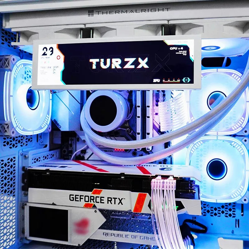 شاشة ذكية 8.8 إنش – شاشة ثانوية لمراقبة أداء الجهاز (CPU / GPU / RAM)