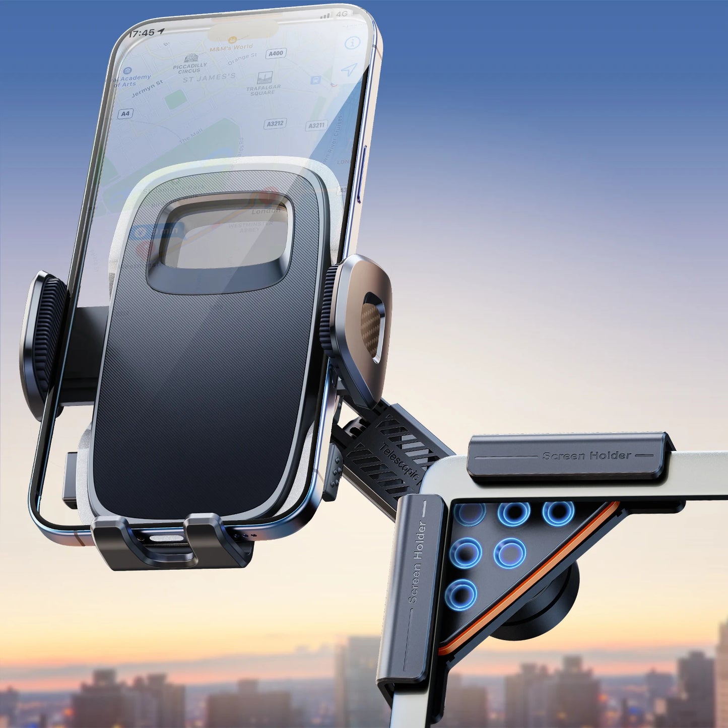 حامل جوال للسيارة 360° مخصص لتسلا موديل 3 وY – قابل للتعديل وثبات قوي