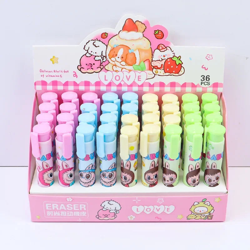 ممحاة ضغط إبداعية – 3/5/10 قطع عشوائية، قابلة للتمديد للرسم والمكتب والمدرسة