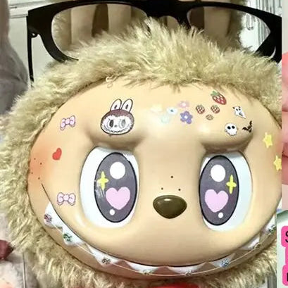 ملصقات عيون لابوبو 38 سم – مكياج تجميلي للدمى | استيكر عيون DIY لتعديل شكل Vinyl Labubu