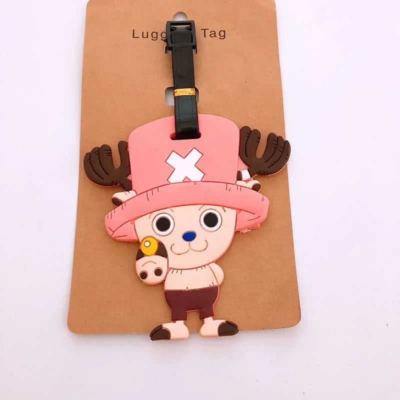 بطاقات شنط سفر ون بيس – لوفـي وتشوبر | إكسسوارات كرتونية من السيليكون