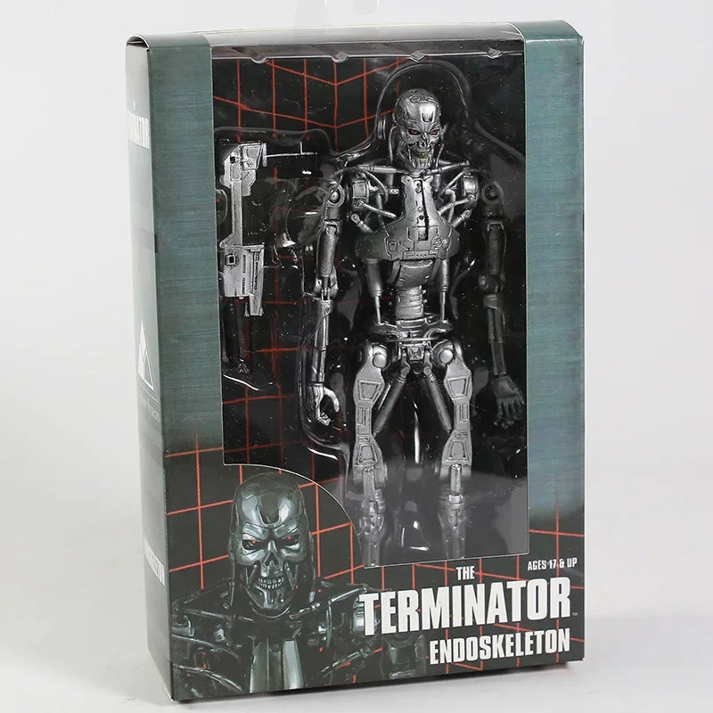 مجسم T-800 من فيلم Terminator 2: Judgment Day | إصدار NECA الرسمي | ارتفاع 18 سم (7 إنش)