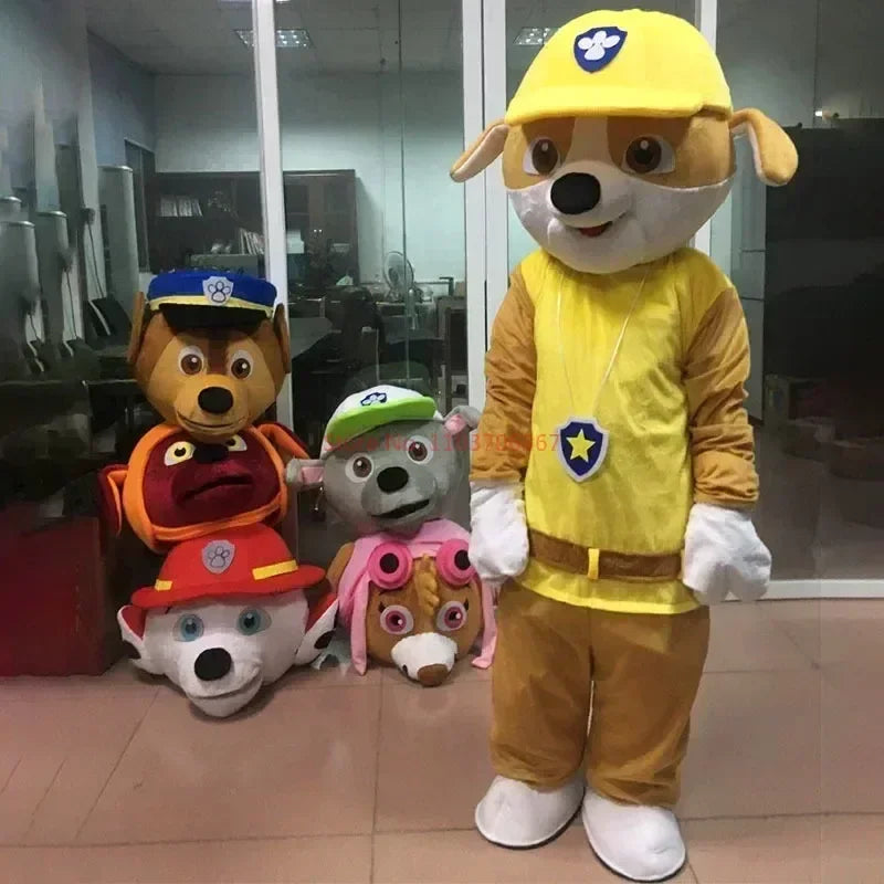 زي تميمة شخصيات "باو باترول" للكبار – طقم تمثيلي كامل للمناسبات الإعلانية والحفلات