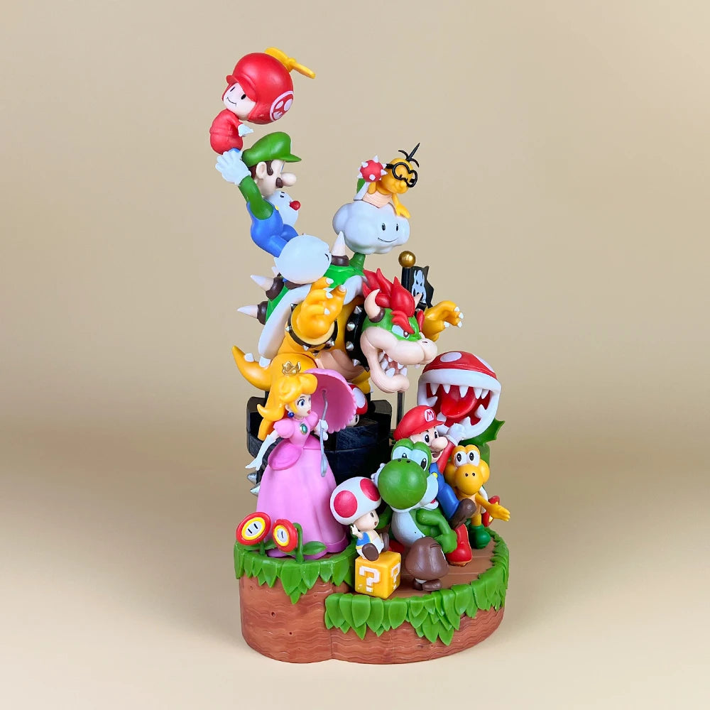 مجسمات شخصيات Super Mario – طقم مشهد متكامل من الشخصيات