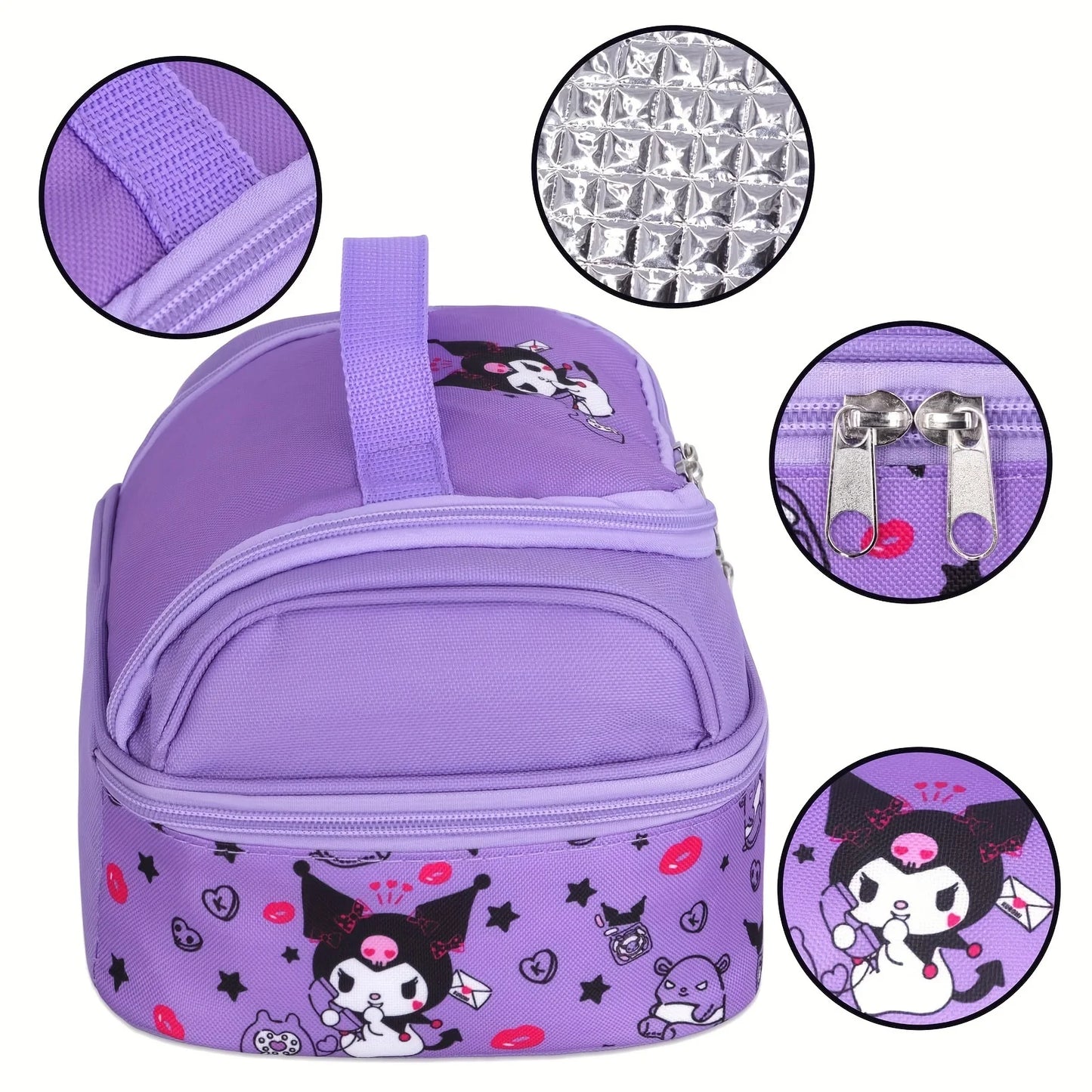 حقيبة غداء حرارية كروومي وسينامورول وماي ميلودي من MINISO