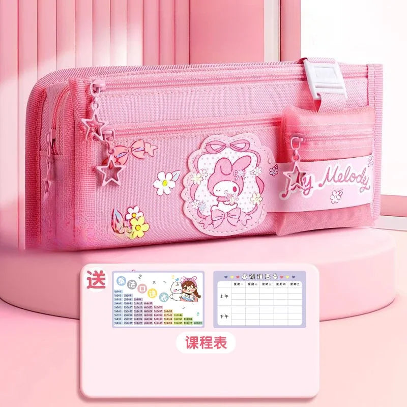 حافظة أقلام سانريو كورومي كبيرة السعة – تصميم لطيف مثالي للاستخدام المدرسي