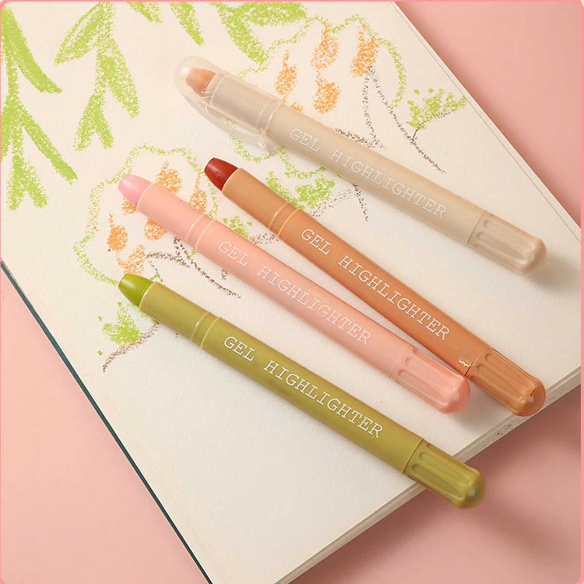 مجموعة هايلايتر 8 قطع بألوان موراندي الهادئة – آمنة على صفحات الكتب المقدسة، بدون تلطخ، بتصميم كاوايي ناعم