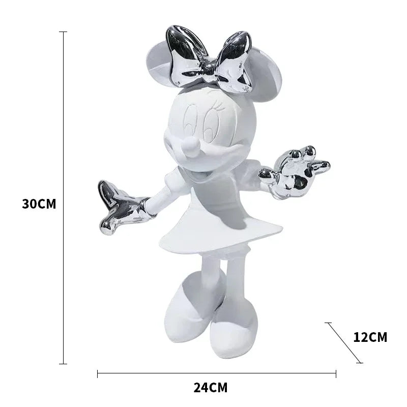 تمثال ميني ماوس العصري – مجسم ديكوري من الراتنج بحجم 20/30 سم