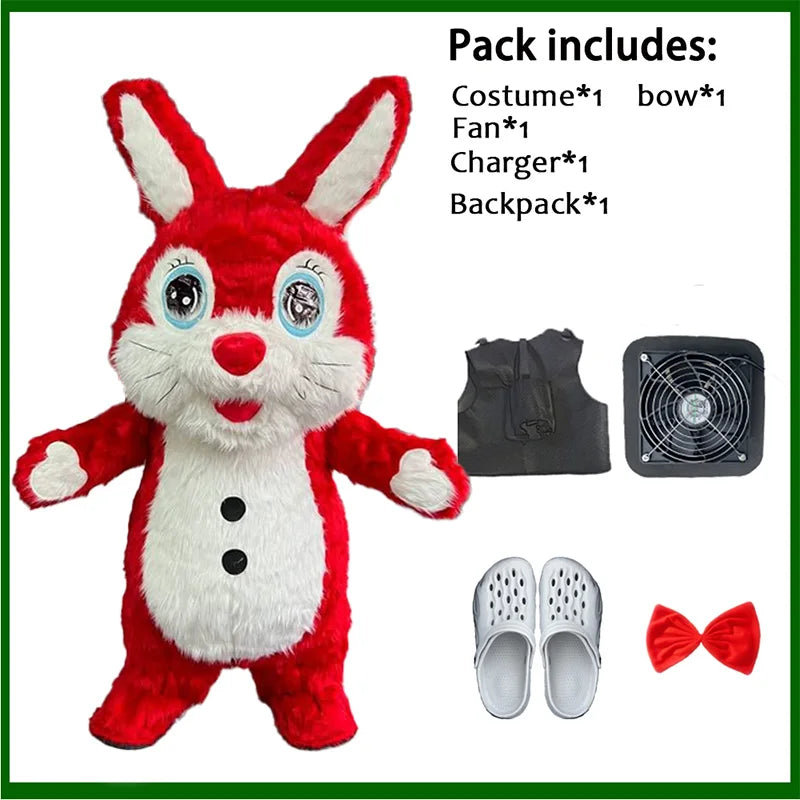 زي تميمة قابل للنفخ – دب قطبي أو باندا