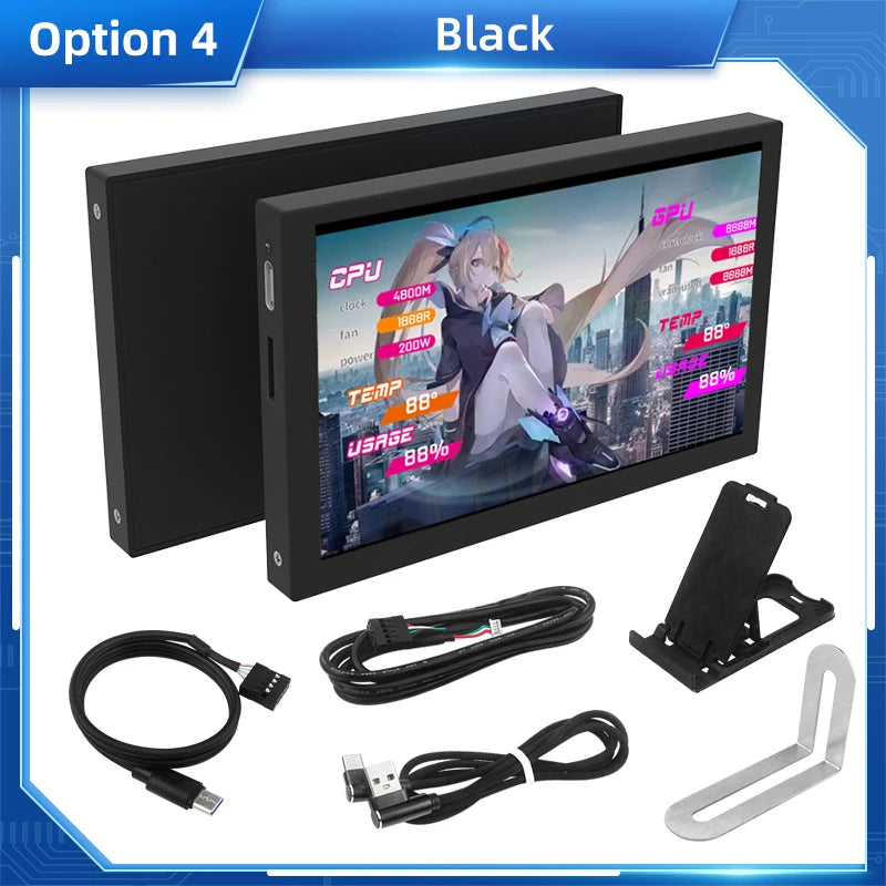شاشة ثانوية 5 إنش IPS عبر USB-C – لمراقبة أداء الجهاز بدون AIDA64