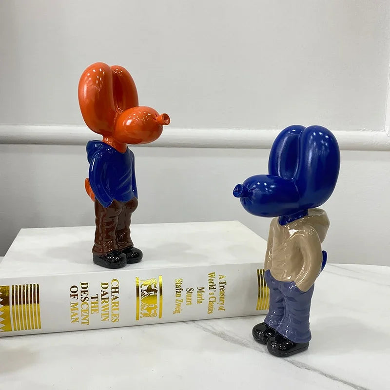 تمثال كلب البالون بستايل الجيب – ديكور فني عصري للمكتب والمنزل