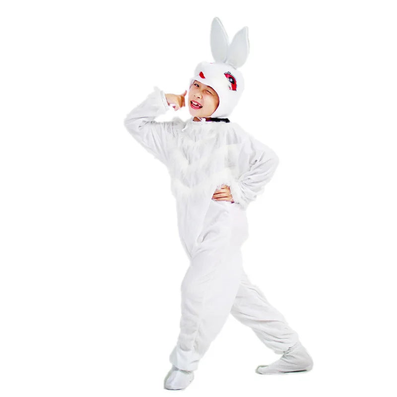 زي تنكري للأطفال بتصميم الأرنب أو السلحفاة – مستوحى من الحيوانات الكرتونية