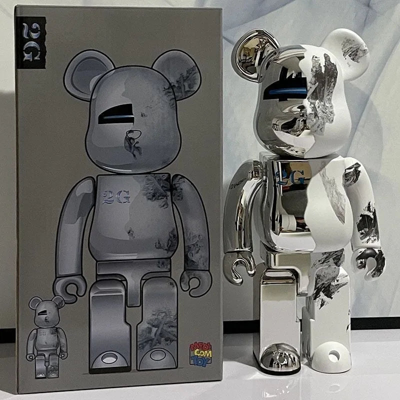 تمثال Bearbrick بحجم 400% (28 سم) – قطعة ديكور فاخرة للمنزل والمكتب