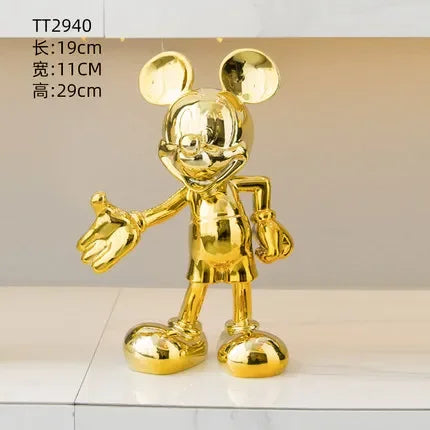 تمثال ميني ماوس العصري – مجسم ديكوري من الراتنج بحجم 20/30 سم