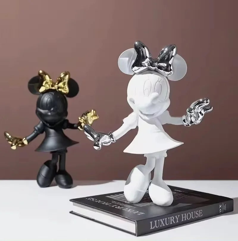 تمثال ميني ماوس العصري – مجسم ديكوري من الراتنج بحجم 20/30 سم