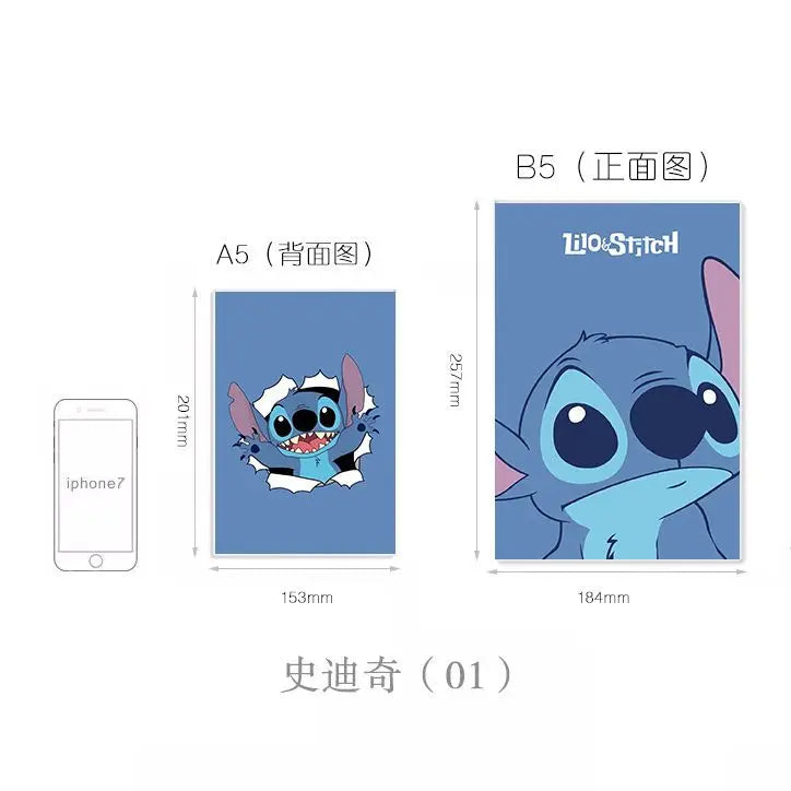 دفتر ستتش (Stitch) بأسلوب كاوايي (لطيف)