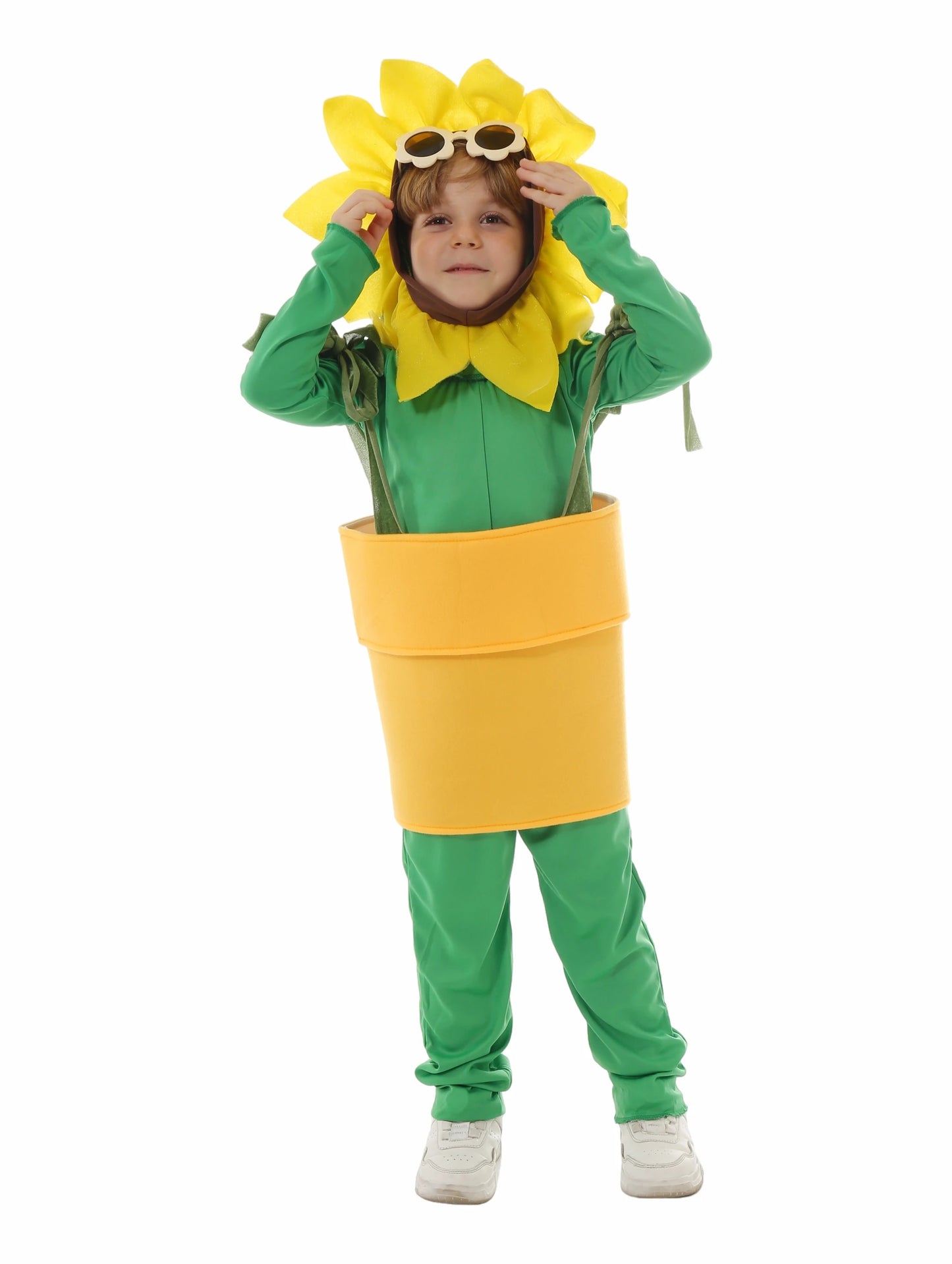 زي تنكري وردة حمراء للأطفال – بدلة كاملة بتصميم زهرة ورد مع غطاء رأس | مثالي للحفلات المدرسية