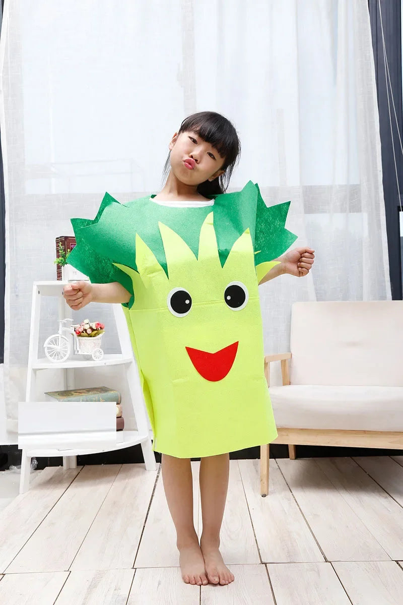 زي تنكري مضحك بشكل موزة – للكبار والأطفال، أولاد وبنات | زي فواكه وخضروات للعائلة