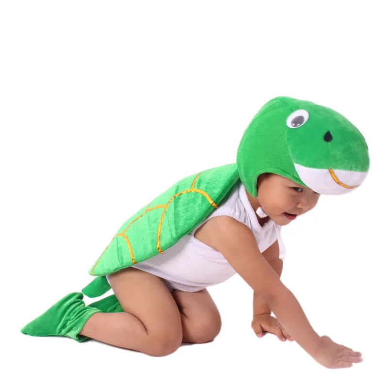 زي تنكري للأطفال بتصميم الأرنب أو السلحفاة – مستوحى من الحيوانات الكرتونية