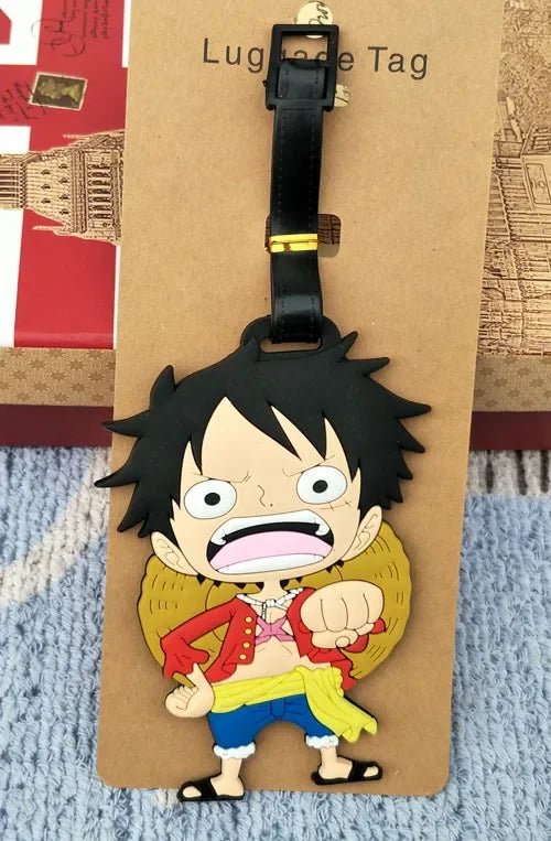 بطاقات شنط سفر ون بيس – لوفـي وتشوبر | إكسسوارات كرتونية من السيليكون