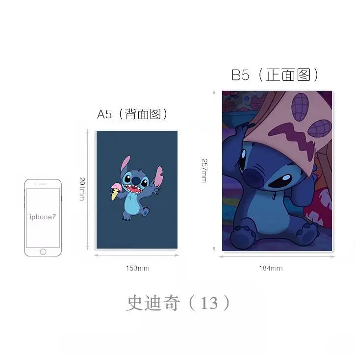 دفتر ستتش (Stitch) بأسلوب كاوايي (لطيف)